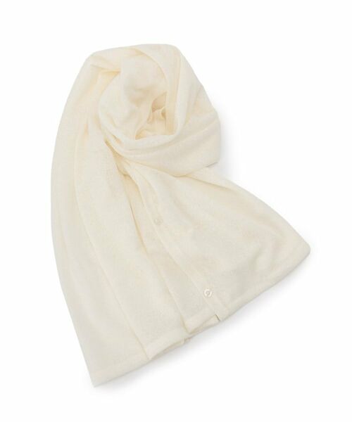 ITS'DEMO/イッツデモ 【冷房対策／手洗い可】リネンライク3WAYストール アイボリー(004) 00(フリーサイズ)