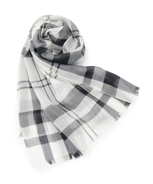 ITS'DEMO / イッツデモ マフラー・ショール・スヌード・ストール | 【UV／手洗い可】ラメ入りチェックストール | 詳細1