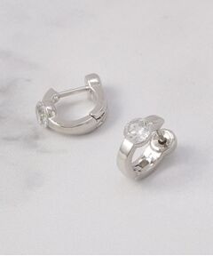 ITS'DEMO / イッツデモ ピアス・イヤリング | 一粒ストーンスムースタッチピアス