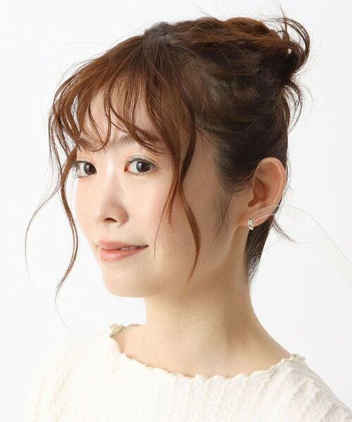 ITS'DEMO / イッツデモ ピアス・イヤリング | 一粒ストーンスムースタッチピアス | 詳細4