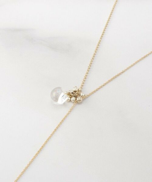 ITS'DEMO / イッツデモ ネックレス・ペンダント・チョーカー | ツブ×クリア玉Ｙ字ネックレス | 詳細2
