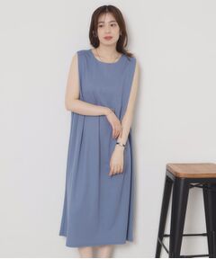 ITS'DEMO / イッツデモ ロング・マキシ丈ワンピース | 【接触冷感／洗濯機OK】カノコカットタックワンピース