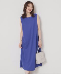 ITS'DEMO / イッツデモ ロング・マキシ丈ワンピース | 【接触冷感／洗濯機OK】カノコカットタックワンピース