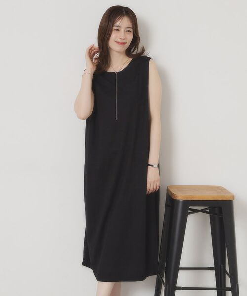 ITS'DEMO / イッツデモ ロング・マキシ丈ワンピース | 【接触冷感／洗濯機OK】カノコカットタックワンピース | 詳細1