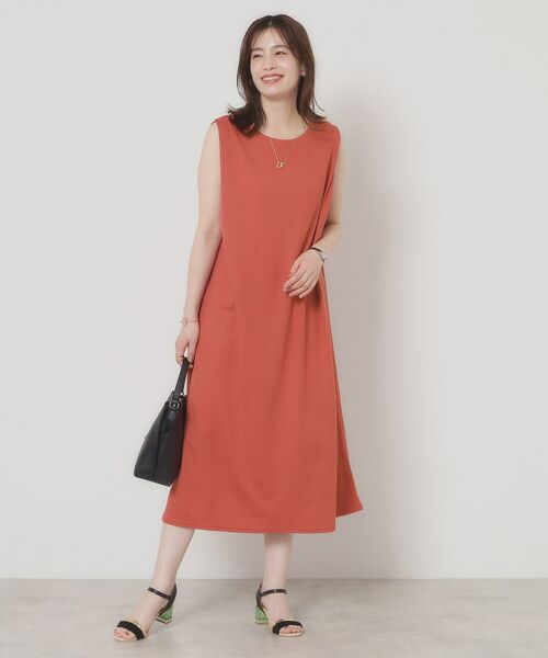 ITS'DEMO / イッツデモ ロング・マキシ丈ワンピース | 【接触冷感／洗濯機OK】カノコカットタックワンピース | 詳細10