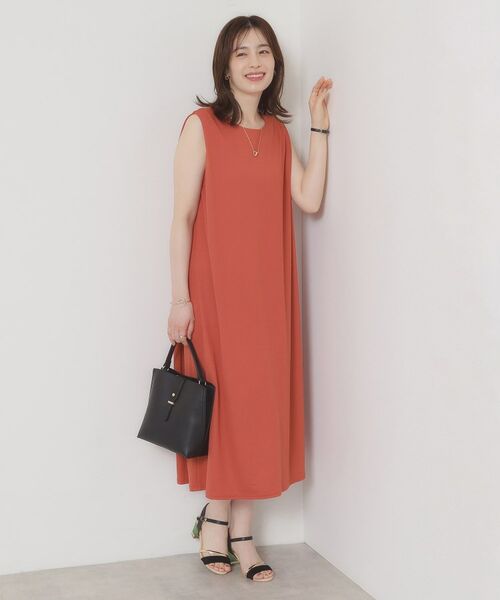 ITS'DEMO / イッツデモ ロング・マキシ丈ワンピース | 【接触冷感／洗濯機OK】カノコカットタックワンピース | 詳細11