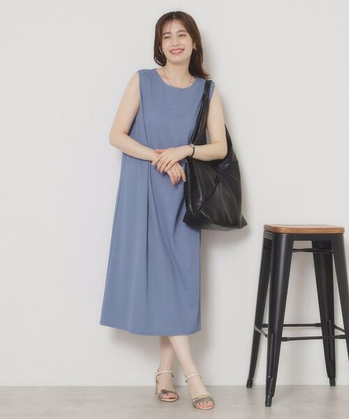 ITS'DEMO / イッツデモ ロング・マキシ丈ワンピース | 【接触冷感／洗濯機OK】カノコカットタックワンピース | 詳細15
