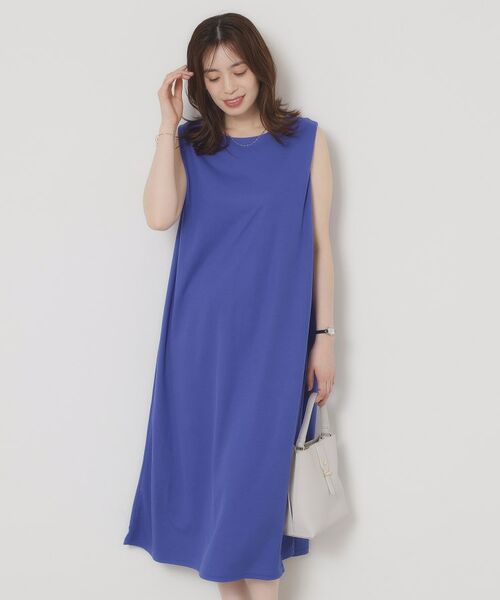 ITS'DEMO / イッツデモ ロング・マキシ丈ワンピース | 【接触冷感／洗濯機OK】カノコカットタックワンピース | 詳細17