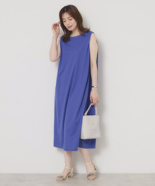 ITS'DEMO / イッツデモ ロング・マキシ丈ワンピース | 【接触冷感／洗濯機OK】カノコカットタックワンピース | 詳細18