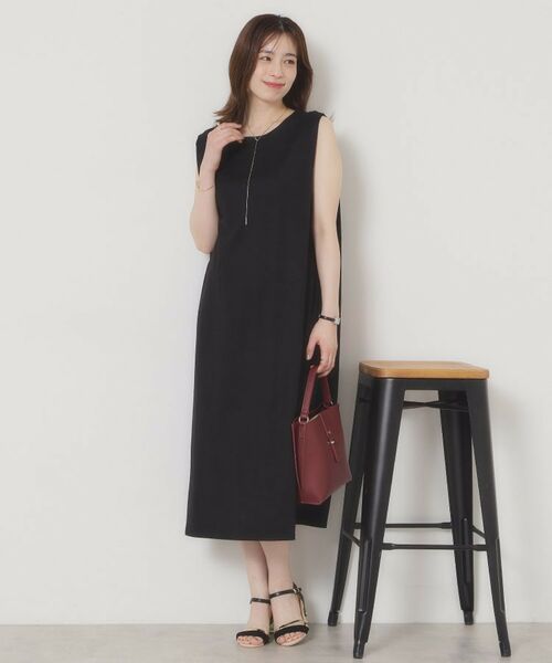 ITS'DEMO / イッツデモ ロング・マキシ丈ワンピース | 【接触冷感／洗濯機OK】カノコカットタックワンピース | 詳細2
