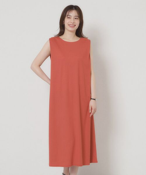 ITS'DEMO / イッツデモ ロング・マキシ丈ワンピース | 【接触冷感／洗濯機OK】カノコカットタックワンピース | 詳細21