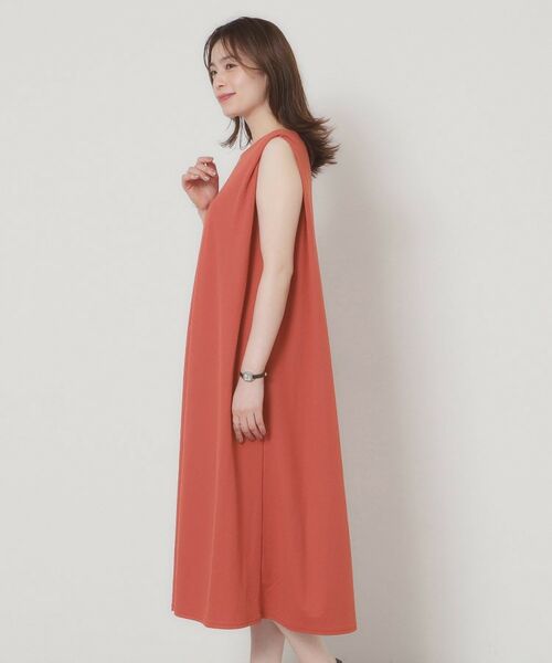 ITS'DEMO / イッツデモ ロング・マキシ丈ワンピース | 【接触冷感／洗濯機OK】カノコカットタックワンピース | 詳細22