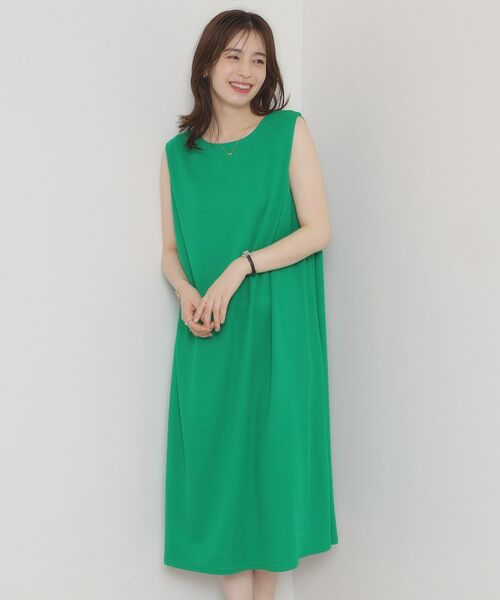 ITS'DEMO / イッツデモ ロング・マキシ丈ワンピース | 【接触冷感／洗濯機OK】カノコカットタックワンピース | 詳細5