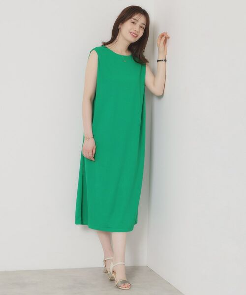 ITS'DEMO / イッツデモ ロング・マキシ丈ワンピース | 【接触冷感／洗濯機OK】カノコカットタックワンピース | 詳細6