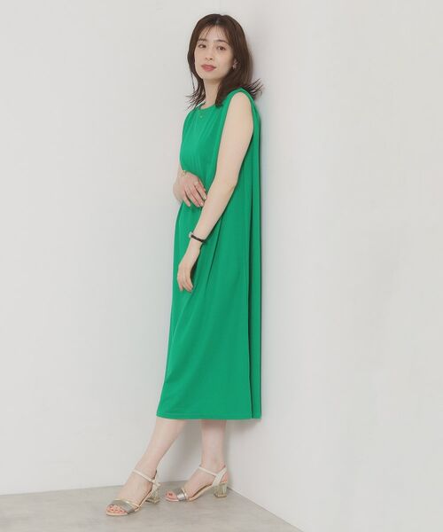 ITS'DEMO / イッツデモ ロング・マキシ丈ワンピース | 【接触冷感／洗濯機OK】カノコカットタックワンピース | 詳細7