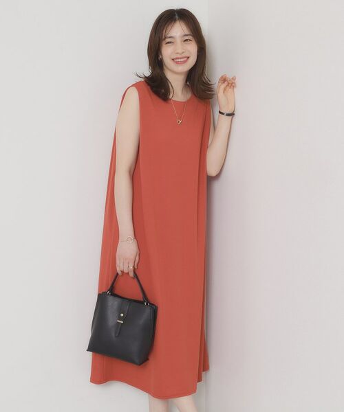 ITS'DEMO / イッツデモ ロング・マキシ丈ワンピース | 【接触冷感／洗濯機OK】カノコカットタックワンピース | 詳細9