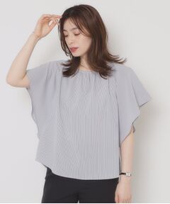 ITS'DEMO / イッツデモ シャツ・ブラウス | 【清涼感／手洗い可】サッカーストライプブラウス