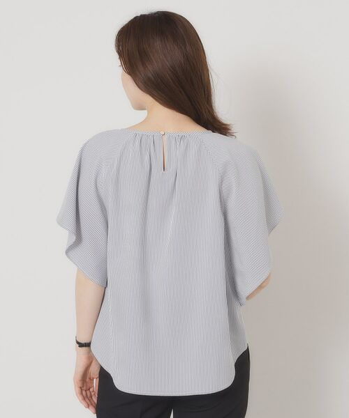 ITS'DEMO / イッツデモ シャツ・ブラウス | 【清涼感／手洗い可】サッカーストライプブラウス | 詳細19