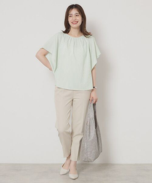 ITS'DEMO / イッツデモ シャツ・ブラウス | 【清涼感／手洗い可】サッカーストライプブラウス | 詳細2