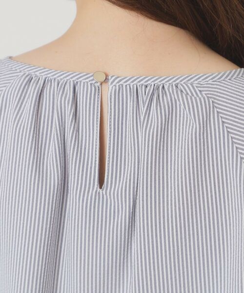 ITS'DEMO / イッツデモ シャツ・ブラウス | 【清涼感／手洗い可】サッカーストライプブラウス | 詳細21