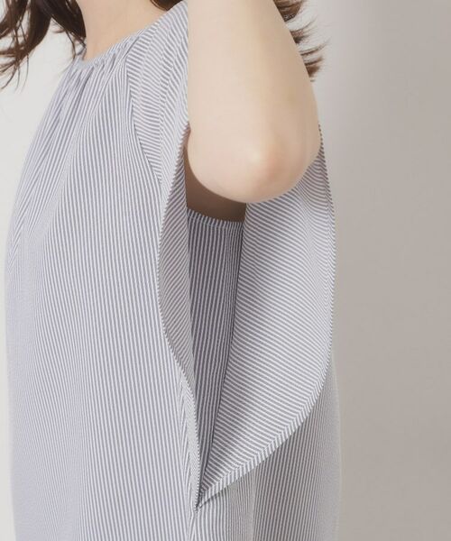ITS'DEMO / イッツデモ シャツ・ブラウス | 【清涼感／手洗い可】サッカーストライプブラウス | 詳細23