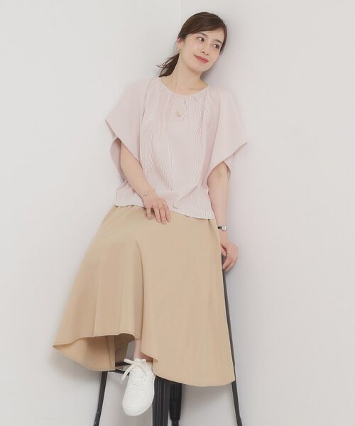 ITS'DEMO / イッツデモ シャツ・ブラウス | 【清涼感／手洗い可】サッカーストライプブラウス | 詳細7