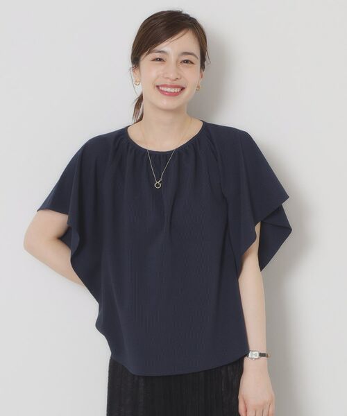 ITS'DEMO / イッツデモ シャツ・ブラウス | 【清涼感／手洗い可】サッカーストライプブラウス | 詳細9