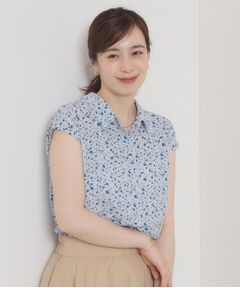 ITS'DEMO / イッツデモ シャツ・ブラウス | 【洗濯機OK】シャーリング小花ブラウス