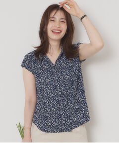 ITS'DEMO / イッツデモ シャツ・ブラウス | 【洗濯機OK】シャーリング小花ブラウス