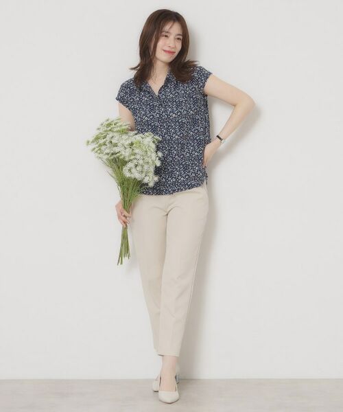 ITS'DEMO / イッツデモ シャツ・ブラウス | 【洗濯機OK】シャーリング小花ブラウス | 詳細11