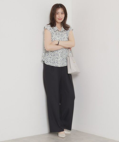 ITS'DEMO / イッツデモ シャツ・ブラウス | 【洗濯機OK】シャーリング小花ブラウス | 詳細15