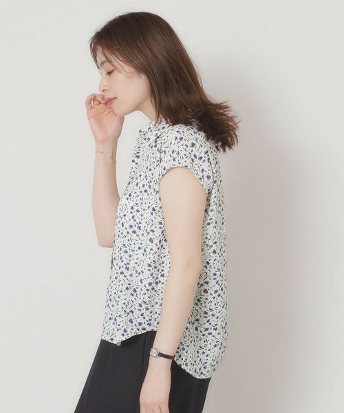 ITS'DEMO / イッツデモ シャツ・ブラウス | 【洗濯機OK】シャーリング小花ブラウス | 詳細18