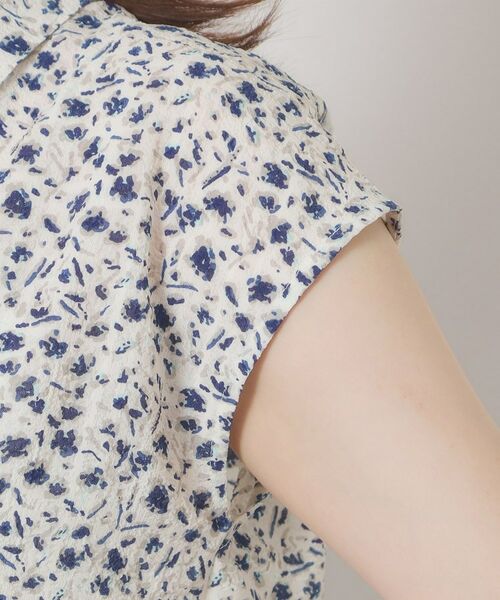 ITS'DEMO / イッツデモ シャツ・ブラウス | 【洗濯機OK】シャーリング小花ブラウス | 詳細22