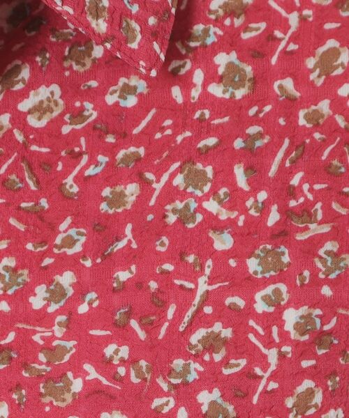 ITS'DEMO / イッツデモ シャツ・ブラウス | 【洗濯機OK】シャーリング小花ブラウス | 詳細4