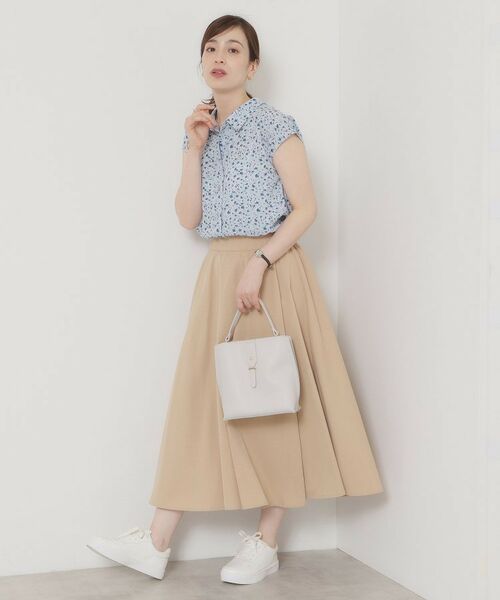 ITS'DEMO / イッツデモ シャツ・ブラウス | 【洗濯機OK】シャーリング小花ブラウス | 詳細7