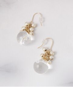 ITS'DEMO / イッツデモ ピアス・イヤリング | メタル×クリアボールピアス