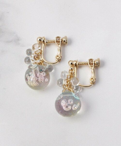 ITS'DEMO / イッツデモ ピアス・イヤリング | バブルマーブルイヤリング | 詳細1