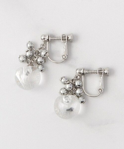 ITS'DEMO / イッツデモ ピアス・イヤリング | メタルｘクリアボールイヤリング | 詳細1