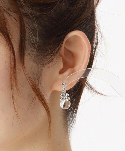 ITS'DEMO / イッツデモ ピアス・イヤリング | メタルｘクリアボールイヤリング | 詳細3