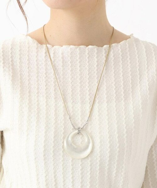 ITS'DEMO / イッツデモ ネックレス・ペンダント・チョーカー | シェル月の輪ネックレス | 詳細4