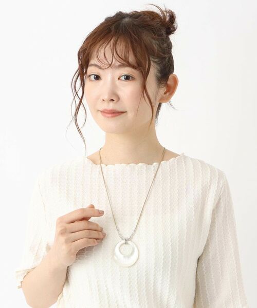 ITS'DEMO / イッツデモ ネックレス・ペンダント・チョーカー | シェル月の輪ネックレス | 詳細5