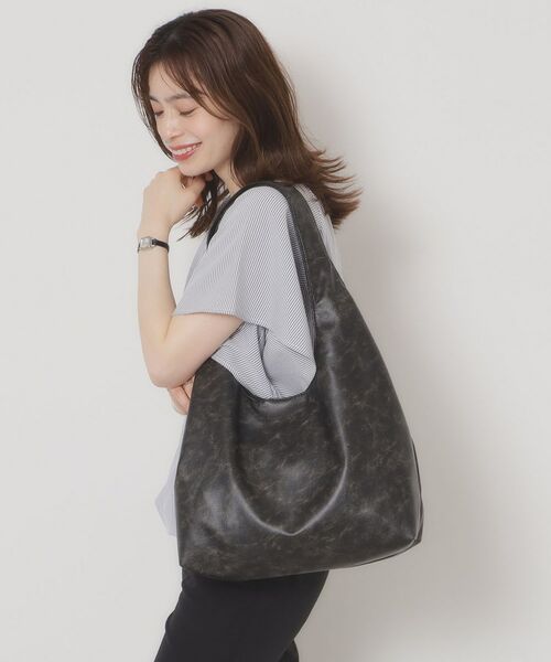 ITS'DEMO / イッツデモ トートバッグ | 【A4対応】ヴィンテージ合皮ラウンドトート | 詳細3