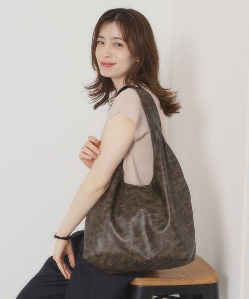 ITS'DEMO / イッツデモ トートバッグ | 【A4対応】ヴィンテージ合皮ラウンドトート | 詳細7