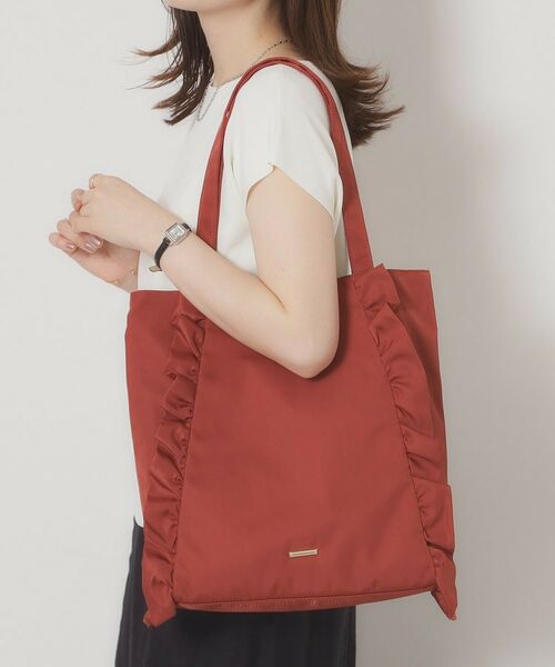 ITS'DEMO/イッツデモ 【A4対応】フリルトート オレンジ(067) 00(フリーサイズ)