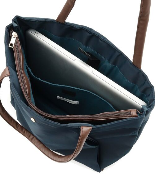 ITS'DEMO / イッツデモ トートバッグ | 【12ポケット／PC対応】合皮コンビA4トート | 詳細19
