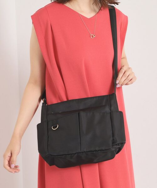 ITS'DEMO / イッツデモ ショルダーバッグ | 【9ポケット】ツイル9Pショルダー(ブラック(019))