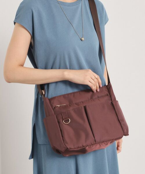ITS'DEMO / イッツデモ ショルダーバッグ | 【9ポケット】ツイル9Pショルダー(ブラウン(043))