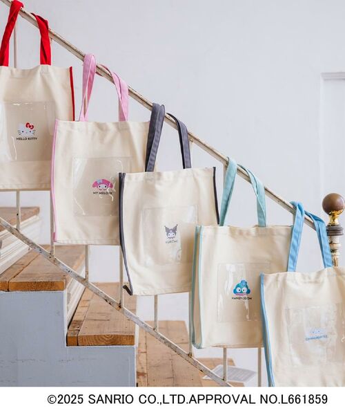 ITS'DEMO / イッツデモ トートバッグ | <サンリオキャラクターズ>クリアポケットトート【A4対応】 | 詳細1