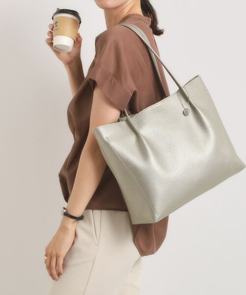 ITS'DEMO / イッツデモ トートバッグ | 【通勤】仕切りA4トート(シルバー(006))