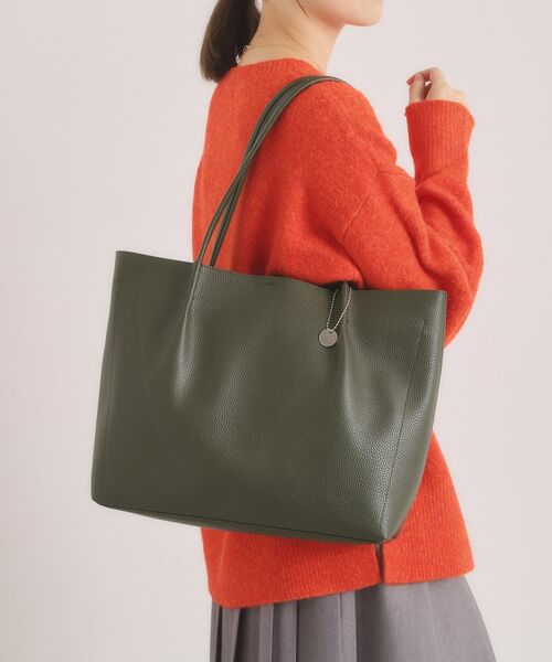 ITS'DEMO / イッツデモ トートバッグ | 【通勤】仕切りA4トート(オリーブグリーン(026))